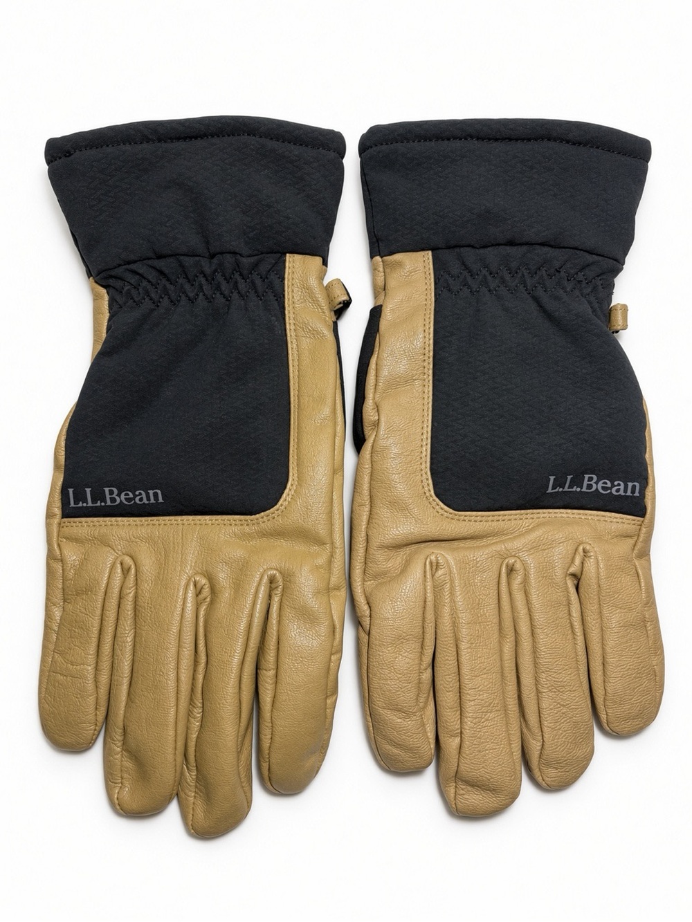 L.L.Bean Tan Goatskin Insulated Utility Gloves Size L